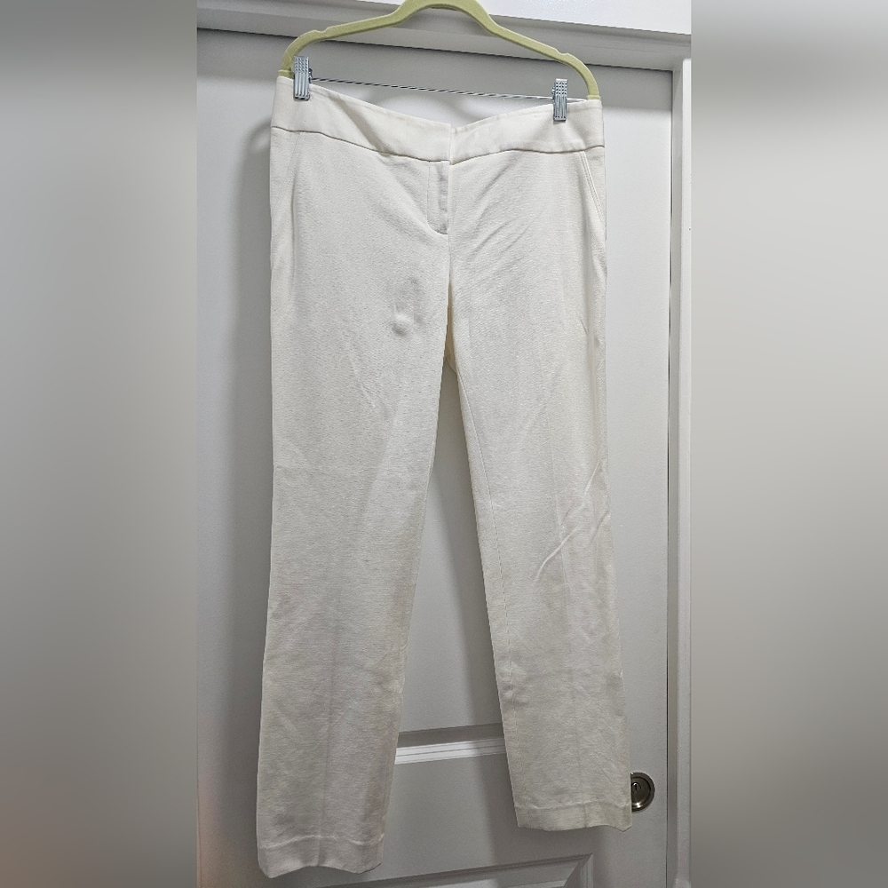 Vince Camuto White Tailored Straight Pants